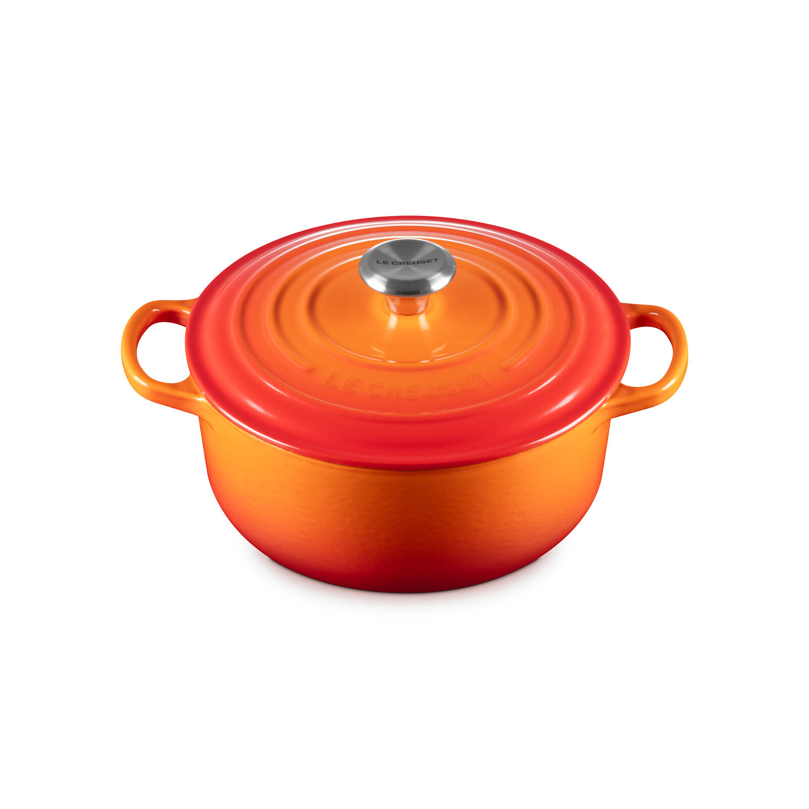 LE CREUSET ル・クルーゼ　センセーション　ココットロンド　20cm 廃盤 ルクルーゼ センセーション ココット・ロンド20cm オレンジ