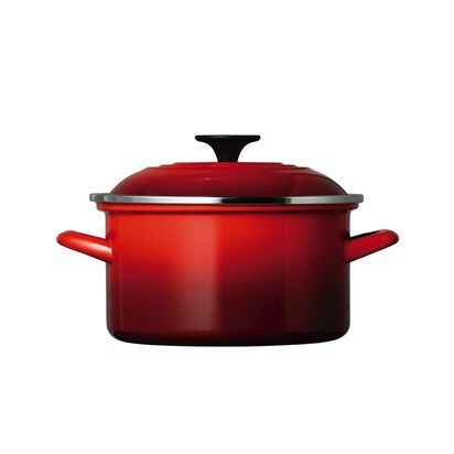 LE CREUSET オレンジ 両手鍋 20cm 蒸し器 クリーナー 付き（Le Creuset 