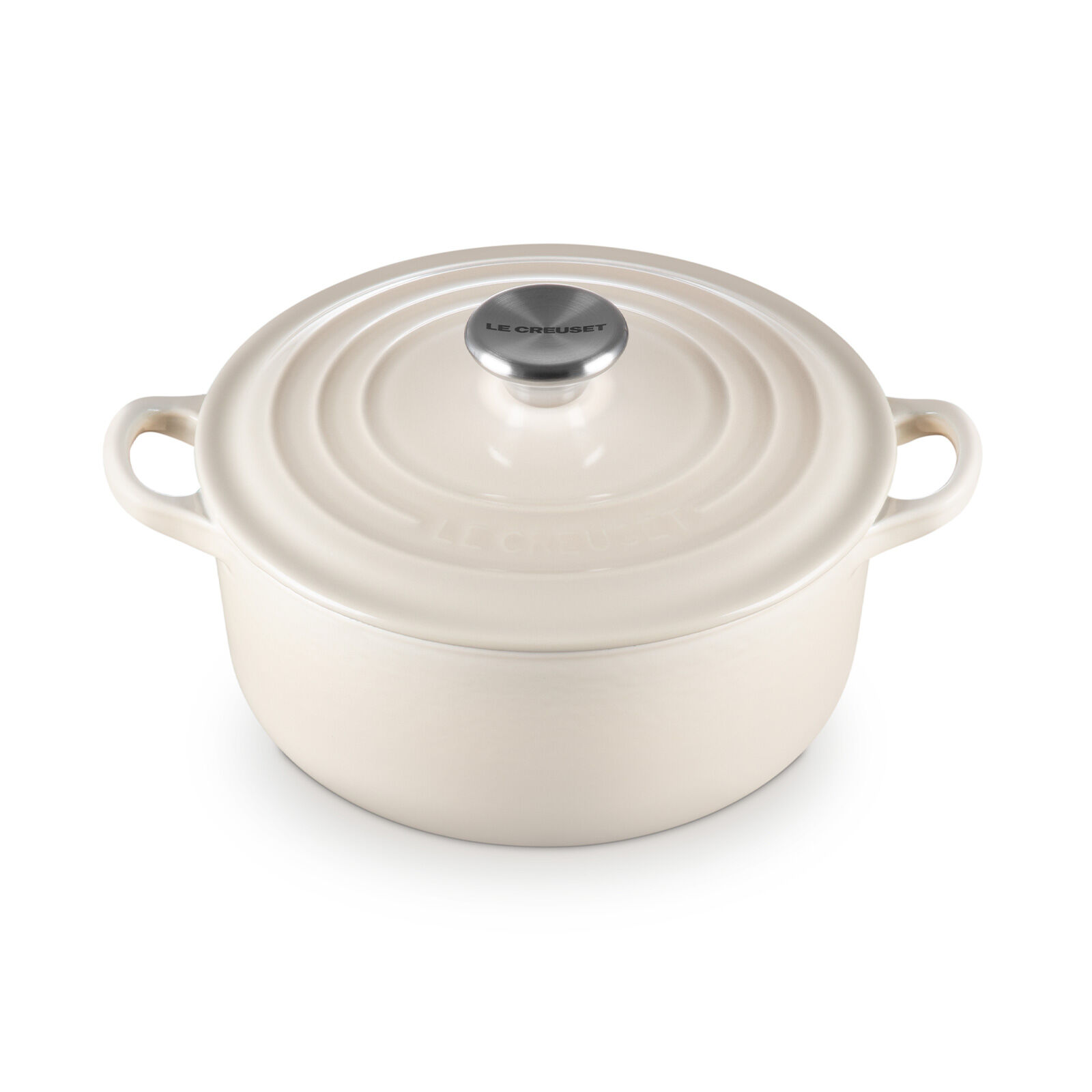 ル・クルーゼ　ココットロンド　20cm デューンアーモンド 新品未使用】ル・クルーゼ ココットロンド 20センチ デューン