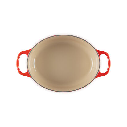 シグニチャー ココット・オーバル 25cm チェリーレッド (シルバー  