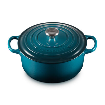 シグニチャー ココット・ロンド 22cm ディープティール (シルバー  