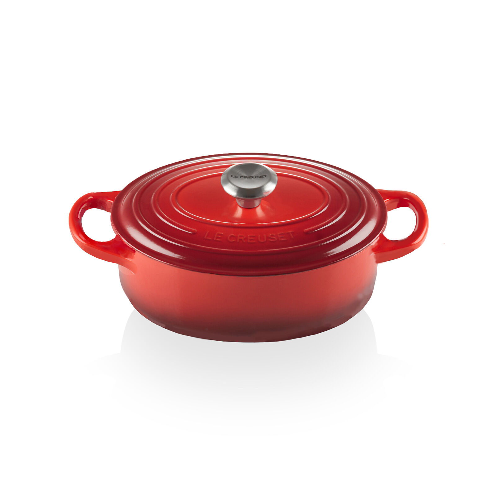 シグニチャー ココット・オーバル (シルバーツマミ) | ココット・オーバル | ル・クルーゼ（Le Creuset)