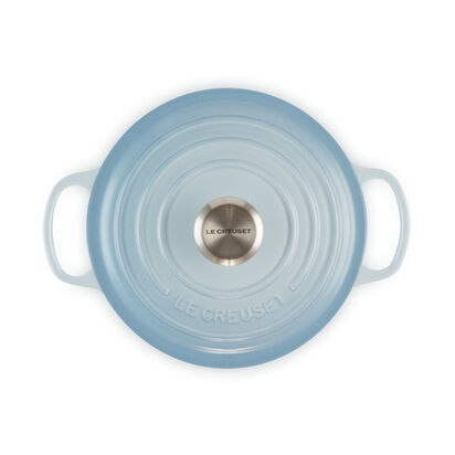 シグニチャー ココット・ロンド 18cm コースタルブルー (シルバー  