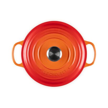 シグニチャー ココット・ジャポネーズ 24cm オレンジ (シルバーツマミ  