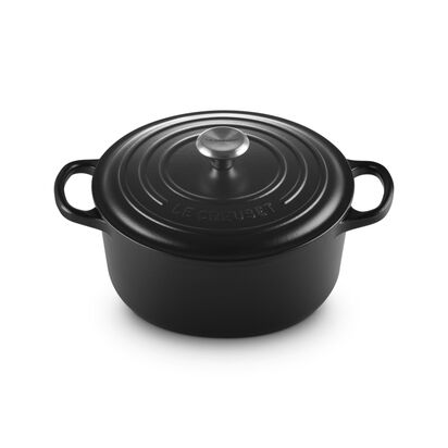 シグニチャー ココット・ロンド 22cm マットブラック (ブラックマット  