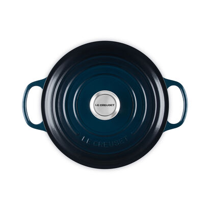 シグニチャー ココット・ロンド 24cm ニュイ (クロームツマミ  