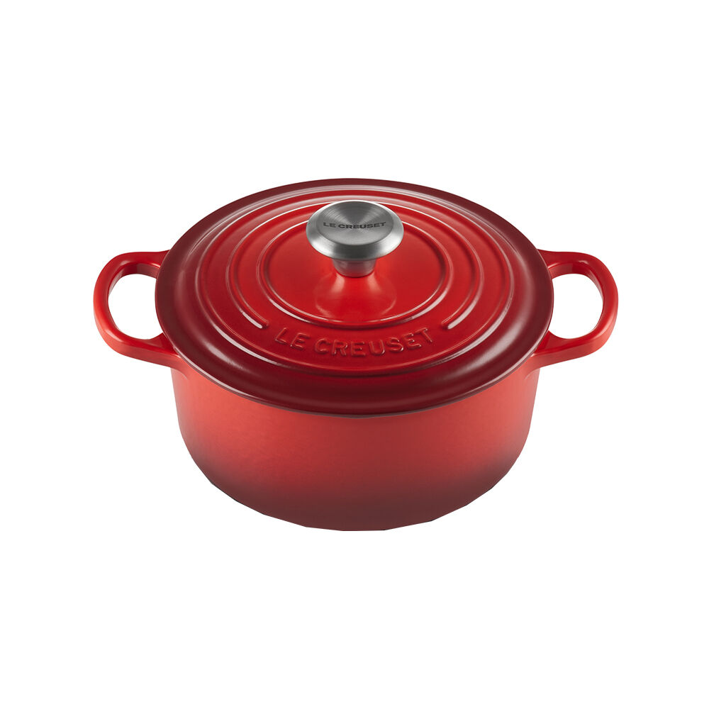ル・クルーゼ Le Creuset ココット・ロンド 20cmチェリーレッド-