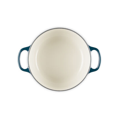 シグニチャー ココット・ロンド 20cm ニュイ (クロームツマミ  