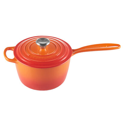 シグニチャー ソースパン 18cm オレンジ (シルバーツマミ) | 片手鍋  