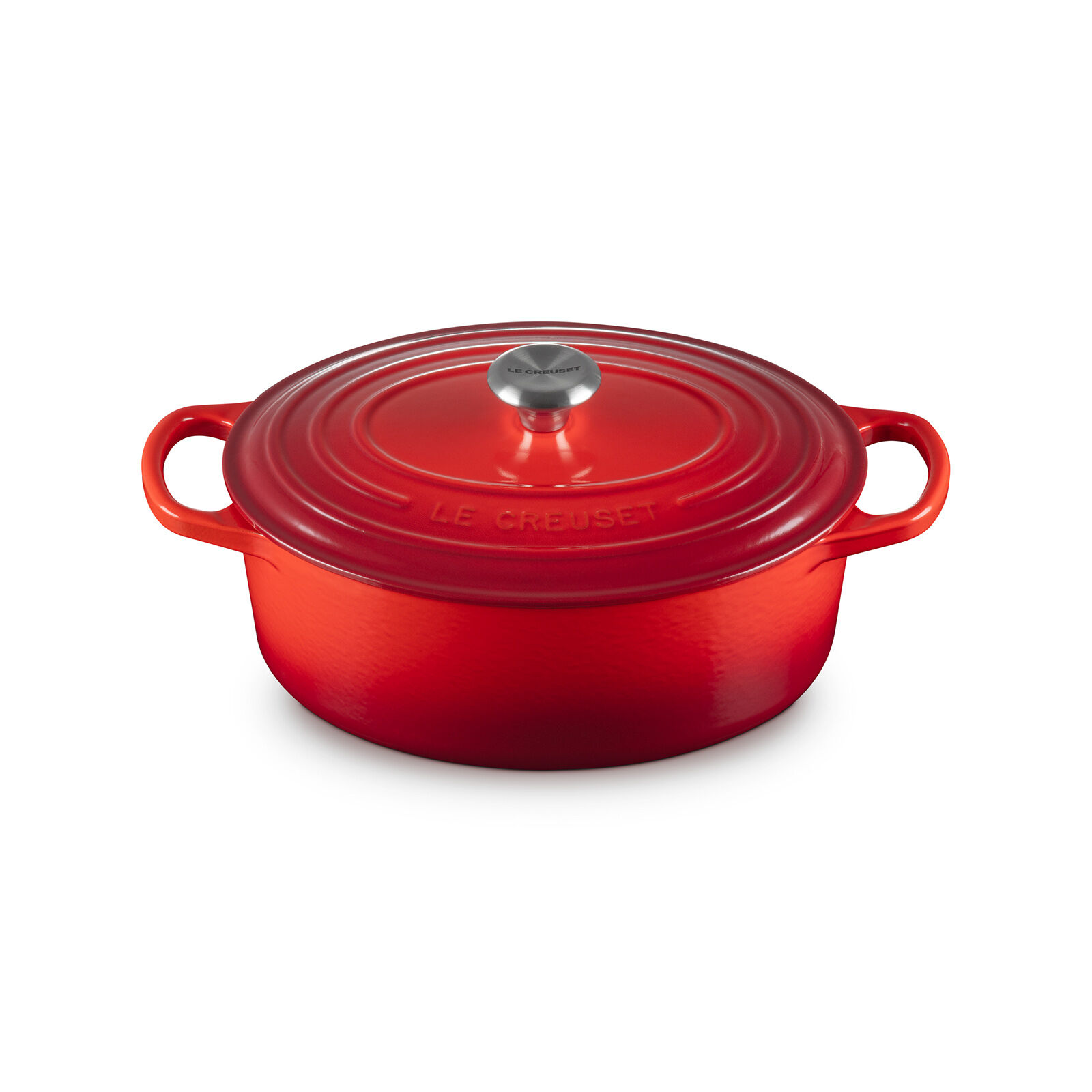 LE CREUSET ルクルーゼ ココット オーバル チェリーレッド 25 【公式通販】