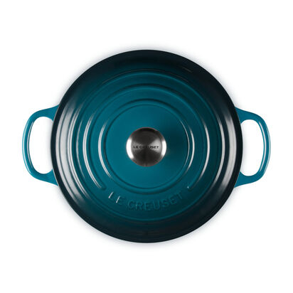 シグニチャー ココット・ロンド 22cm ディープティール (シルバー  