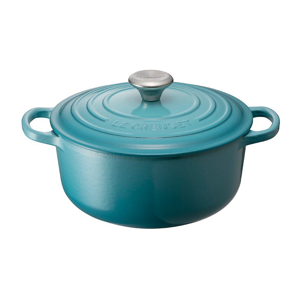 ココットロンド22センチ コースタルブルー LE CREUSETコースタルブルー
