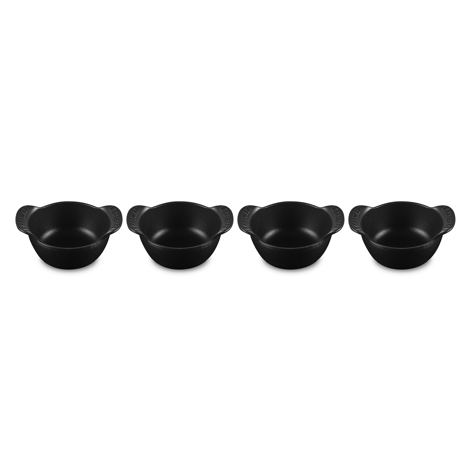 ミニ・ココット (フタなし) 11cm (4個入り) マットブラック