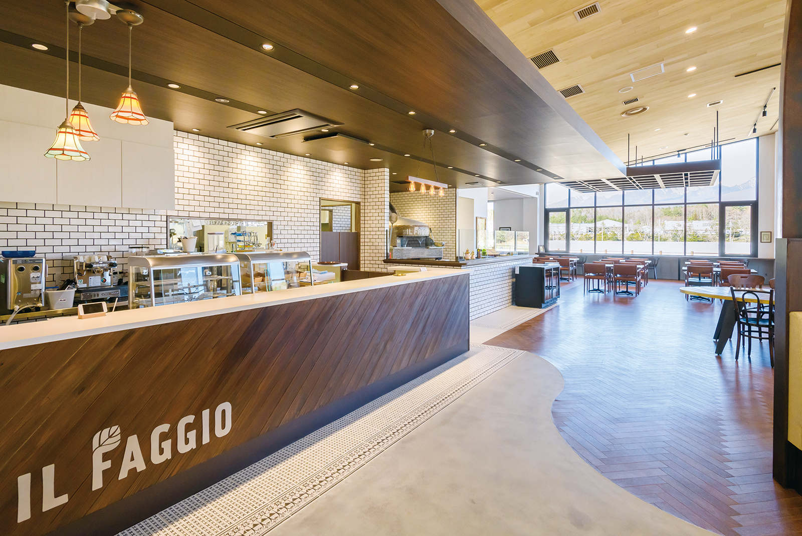 ファーム併設のレストラン「IL FAGGIO」