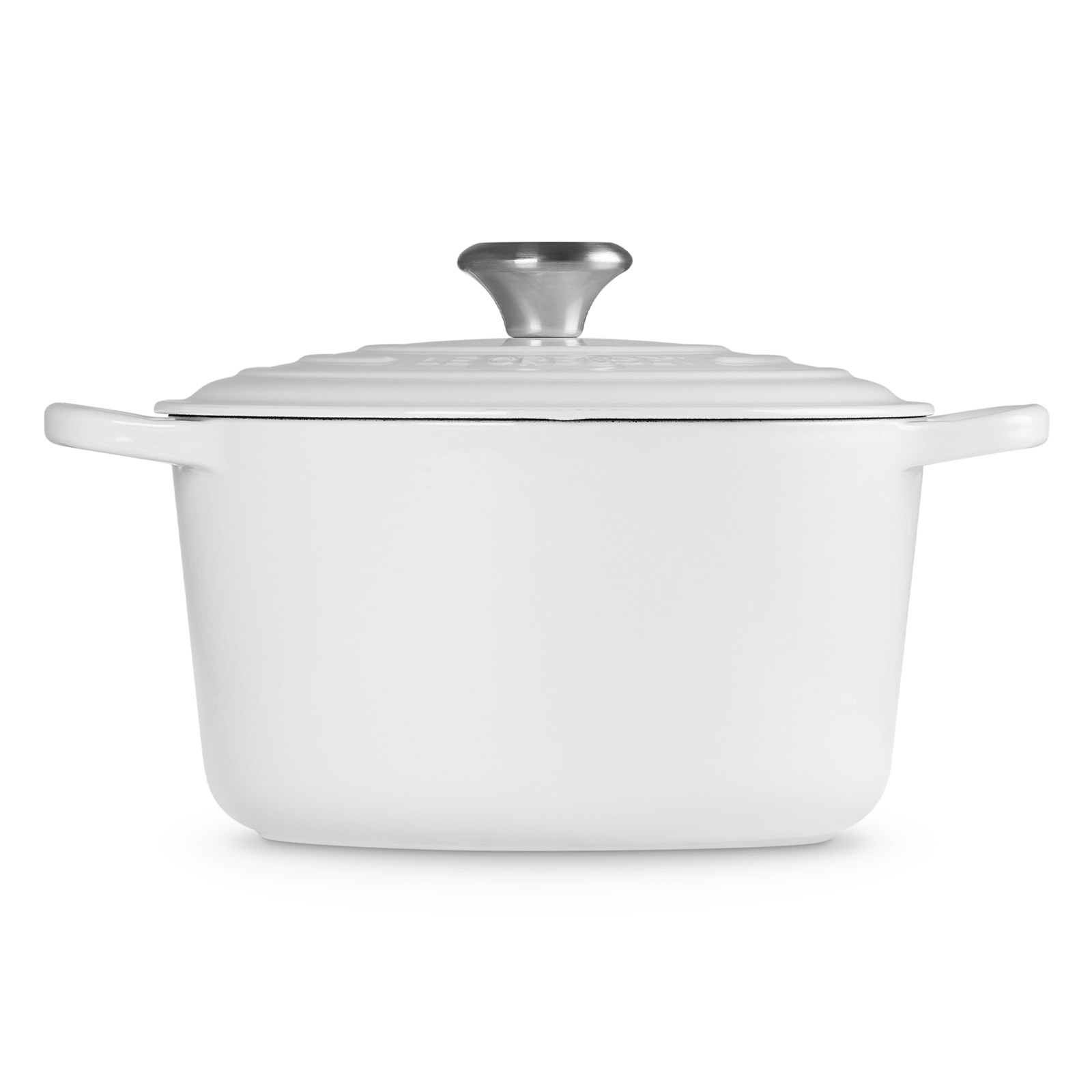 【新品】LE CREUSET　シグニチャーココット ロンド ホワイト　24cm シグニチャー ココット・ロンド ディープ 24cm ホワイト