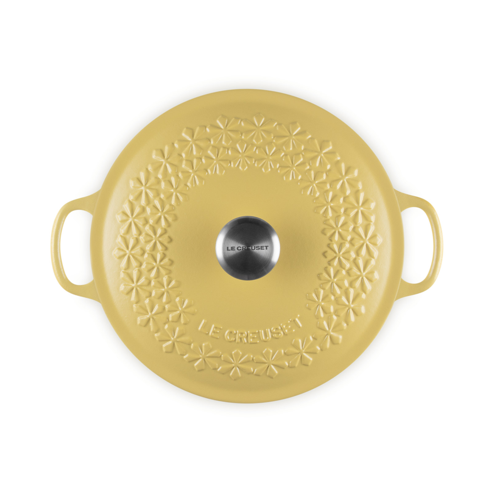 ル・クルーゼ オブロングマルミット31センチ フラワーレリーフ