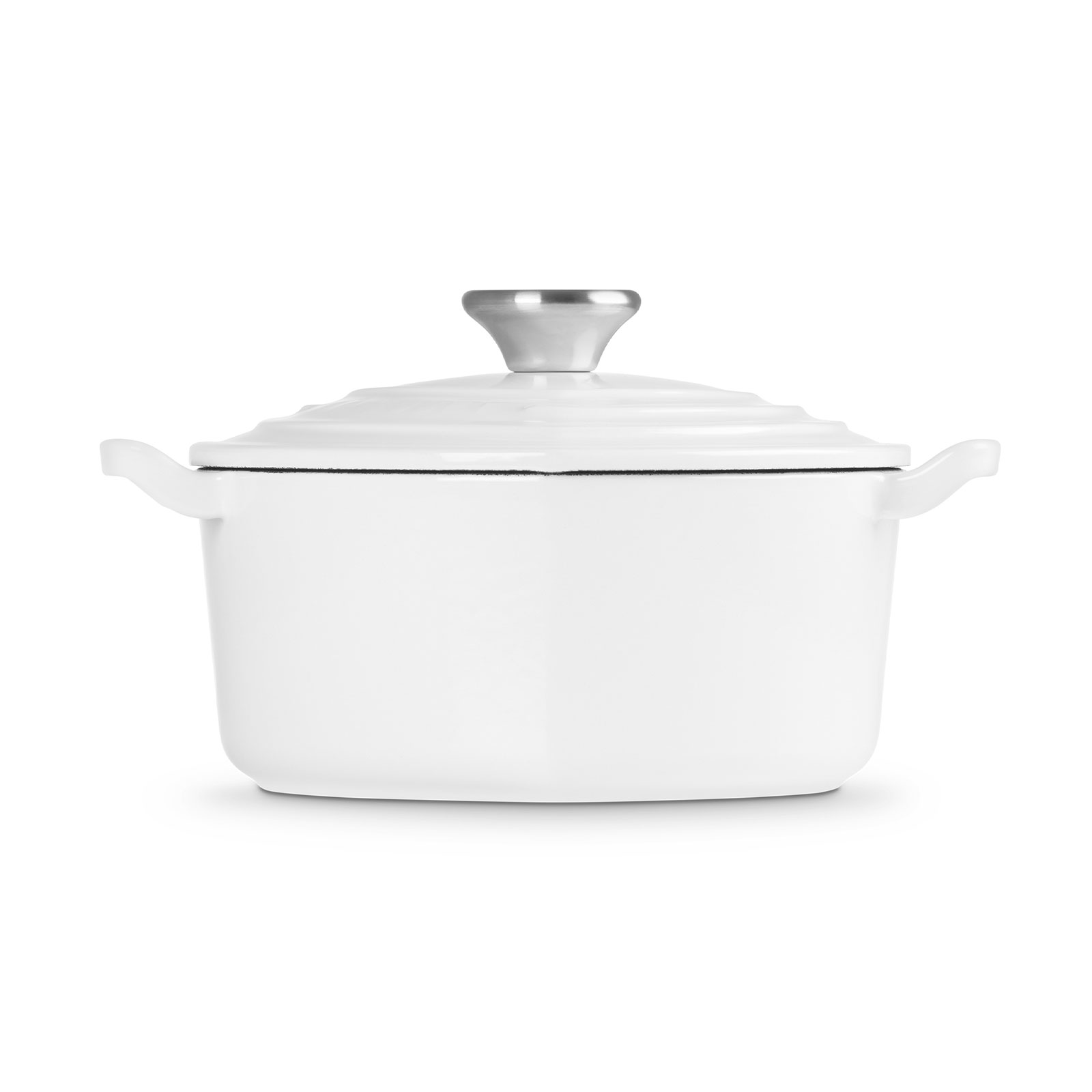 ココット・ダムール ホワイト (シルバーツマミ) | 両手鍋 ｜ル