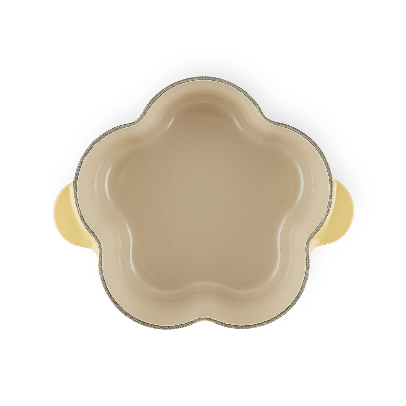 ル・クルーゼ　ココットフルール　ハニー　20cm ココット・フルール ハニー (シルバーツマミ) | 両手鍋 ｜ル