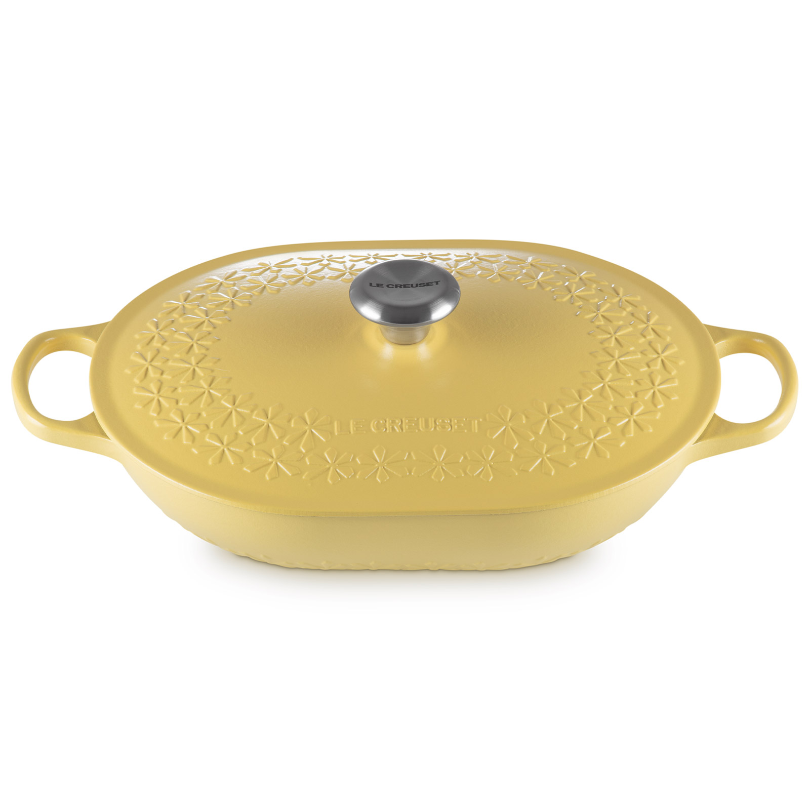 シグニチャー オブロング・マルミット 31cm フラワーレリーフ