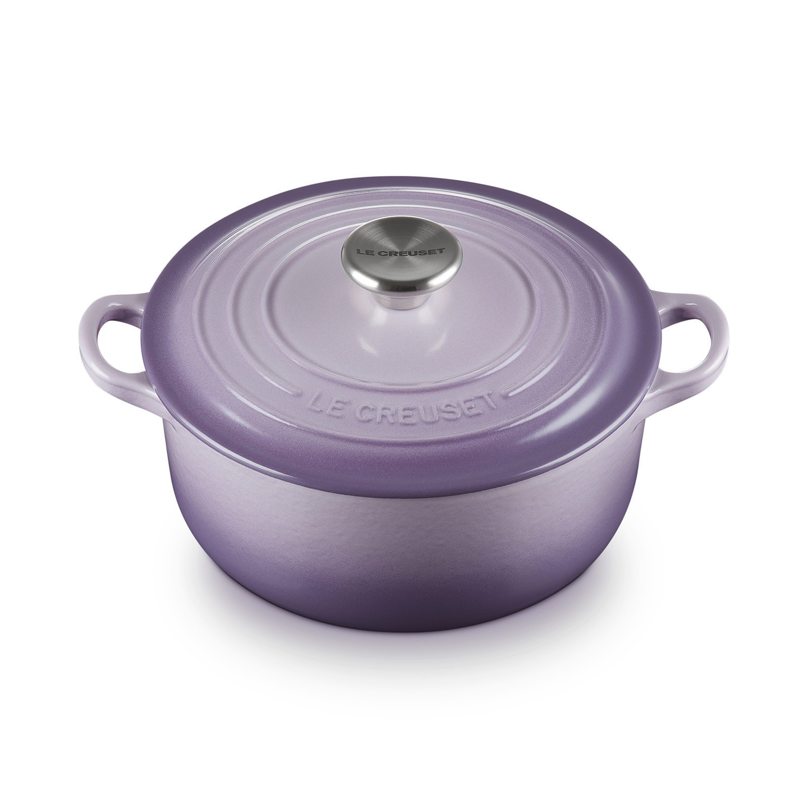 ココット・ロンド 20cm ブルーベルパープル (シルバーツマミ