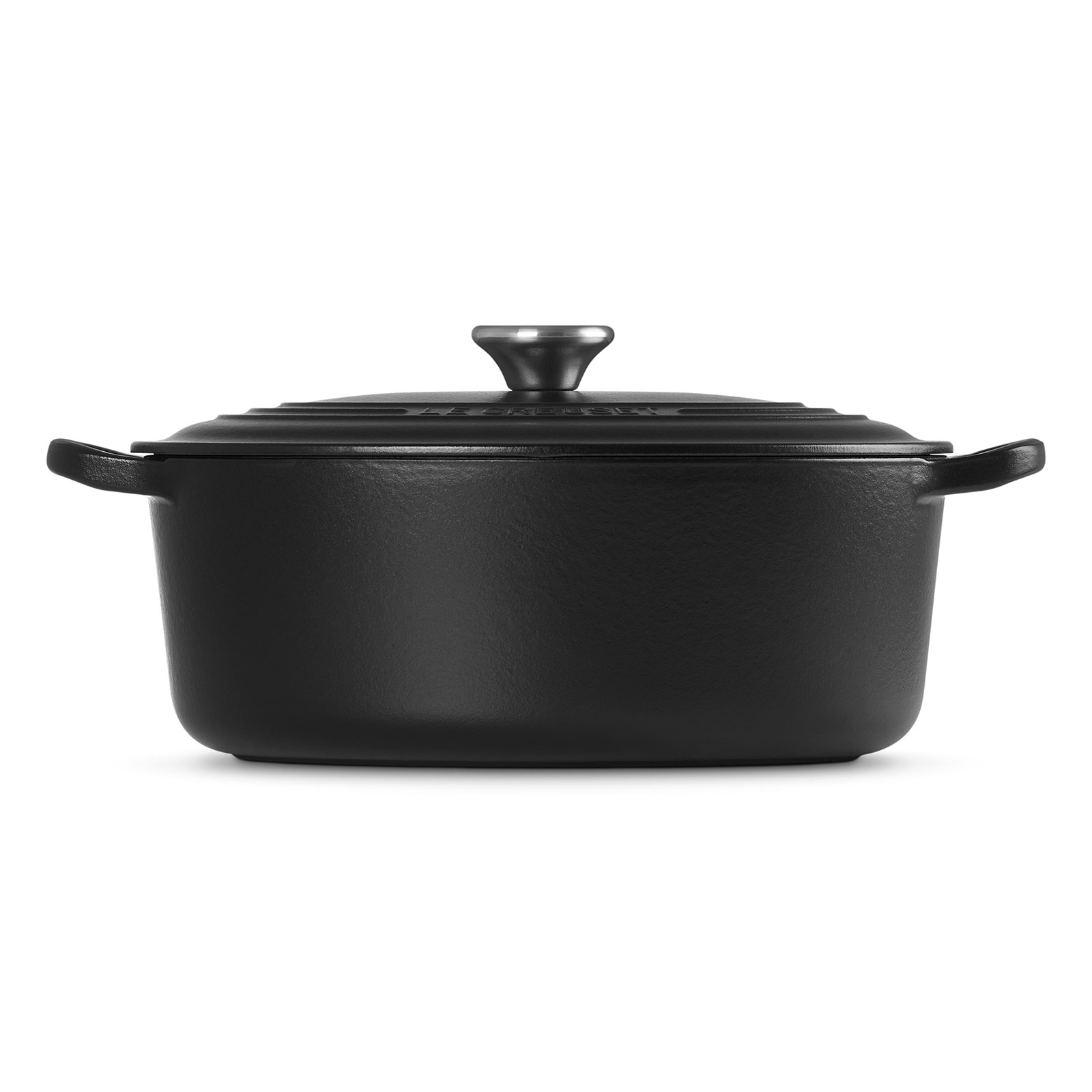 LE CREUSET ブラック オーバル鍋 蓋付き ココット・オーバル 27cm マットブラック (ブラックマット