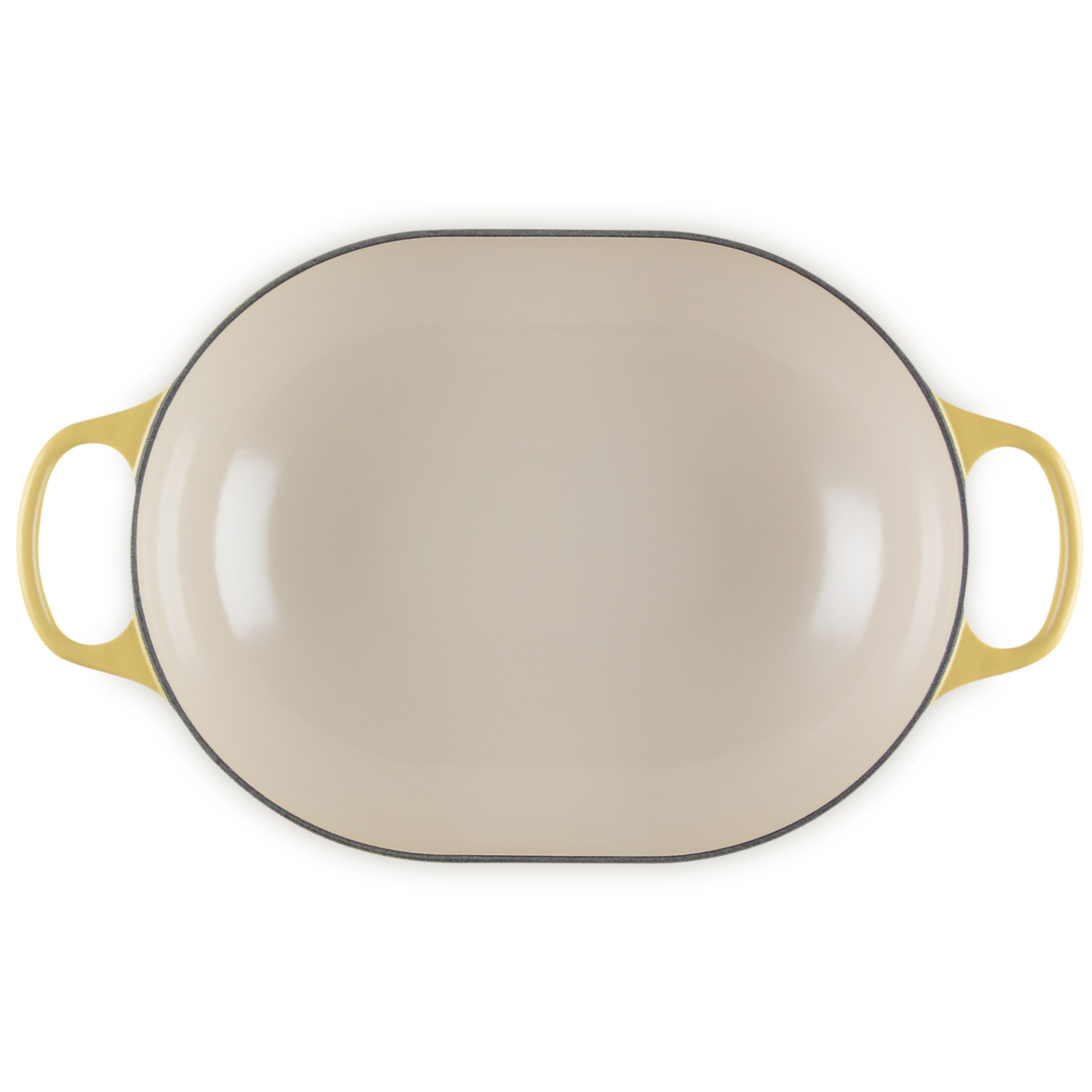 ルクルーゼ　フラワーレリーフ オブロング　マルミット　31cm コットン シグニチャー オブロング・マルミット 31cm フラワーレリーフ