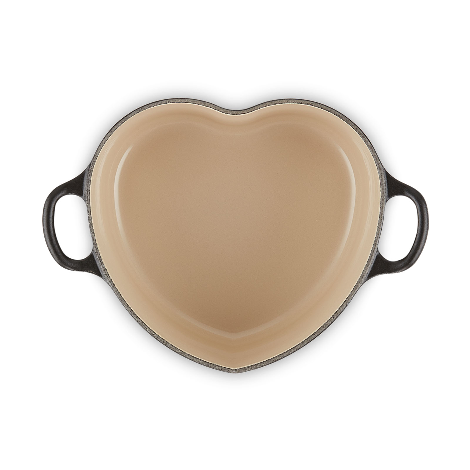 秋分の日セール！ル・クルーゼ♪ココットダムール　ハート　ピンク ココット・ダムール ループ マットブラック (シルバーツマミ) | 両手鍋