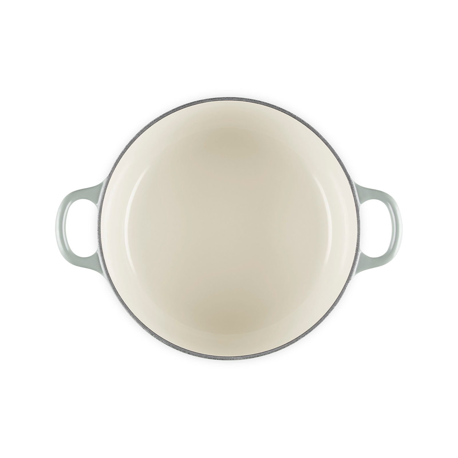 【未使用】LE CREUSET　ココット ロンド ホワイト　22cm ココット・ロンド 22cm ピスタッシュ (シルバーツマミ) | セール 鍋