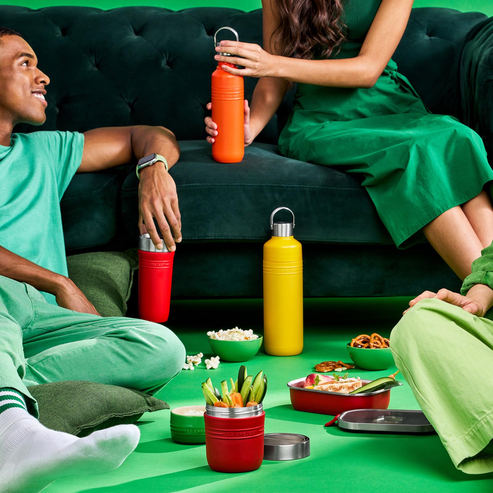 OTG ボトル 500ml オレンジ ゴールド プリント | ル・クルーゼ