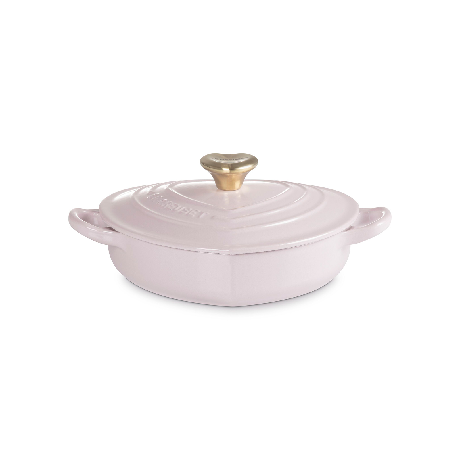 ル・クルーゼ　ダムールディッシュ ループ20cm フレンチローズハートゴールド ダムール・ディッシュ ループ 20cm エシャロット (ライト