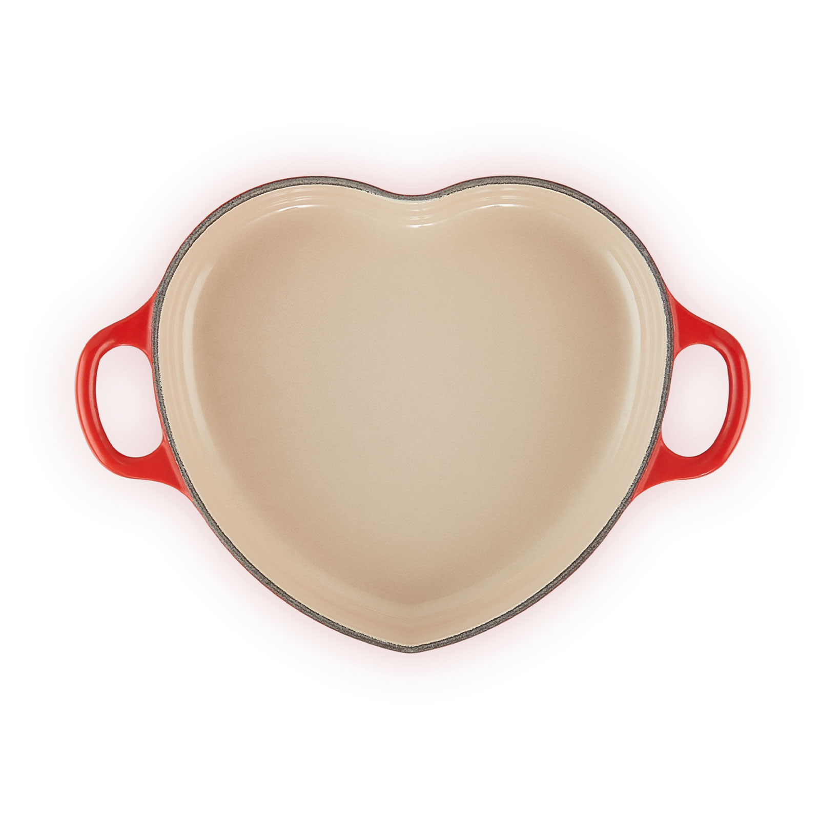 ダムール・ディッシュ ループ 20cm チェリーレッド (シルバーツマミ