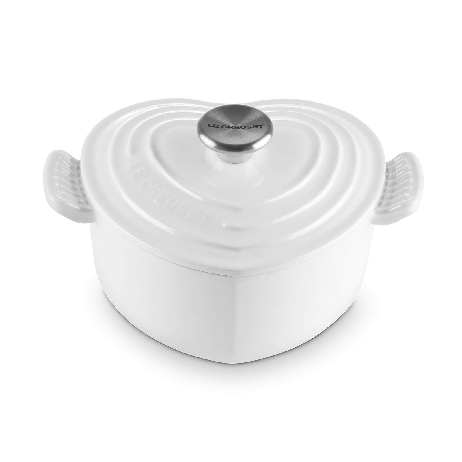 ココット・ダムール ホワイト (シルバーツマミ) | 両手鍋 ｜ル