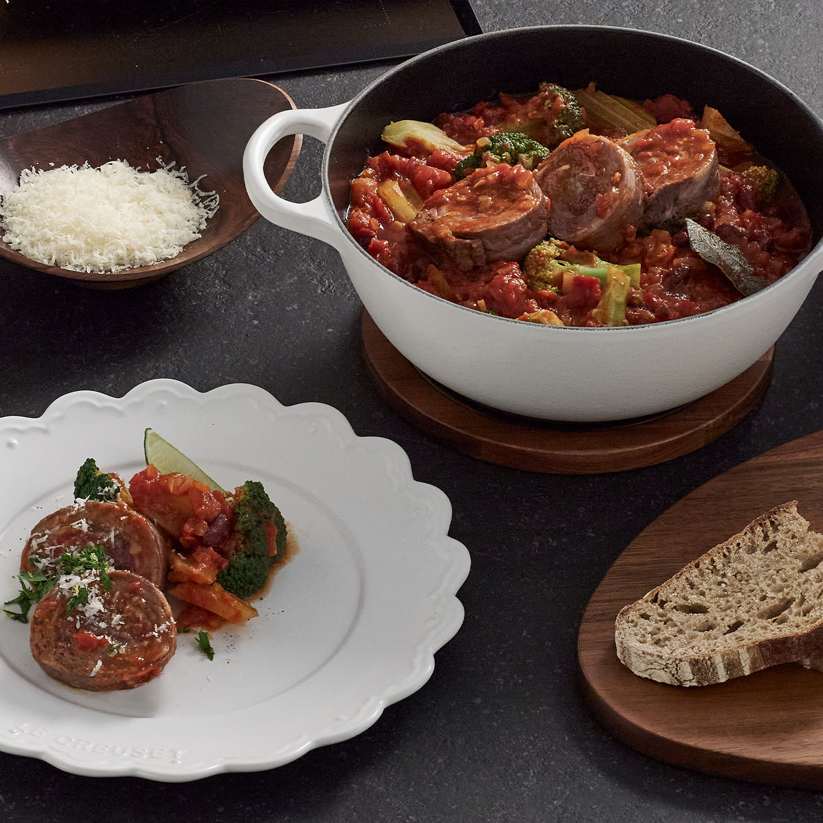 シグニチャー マルミット エタニティレース (ブラックマットホーロー・ライトゴールドツマミ) image number 6