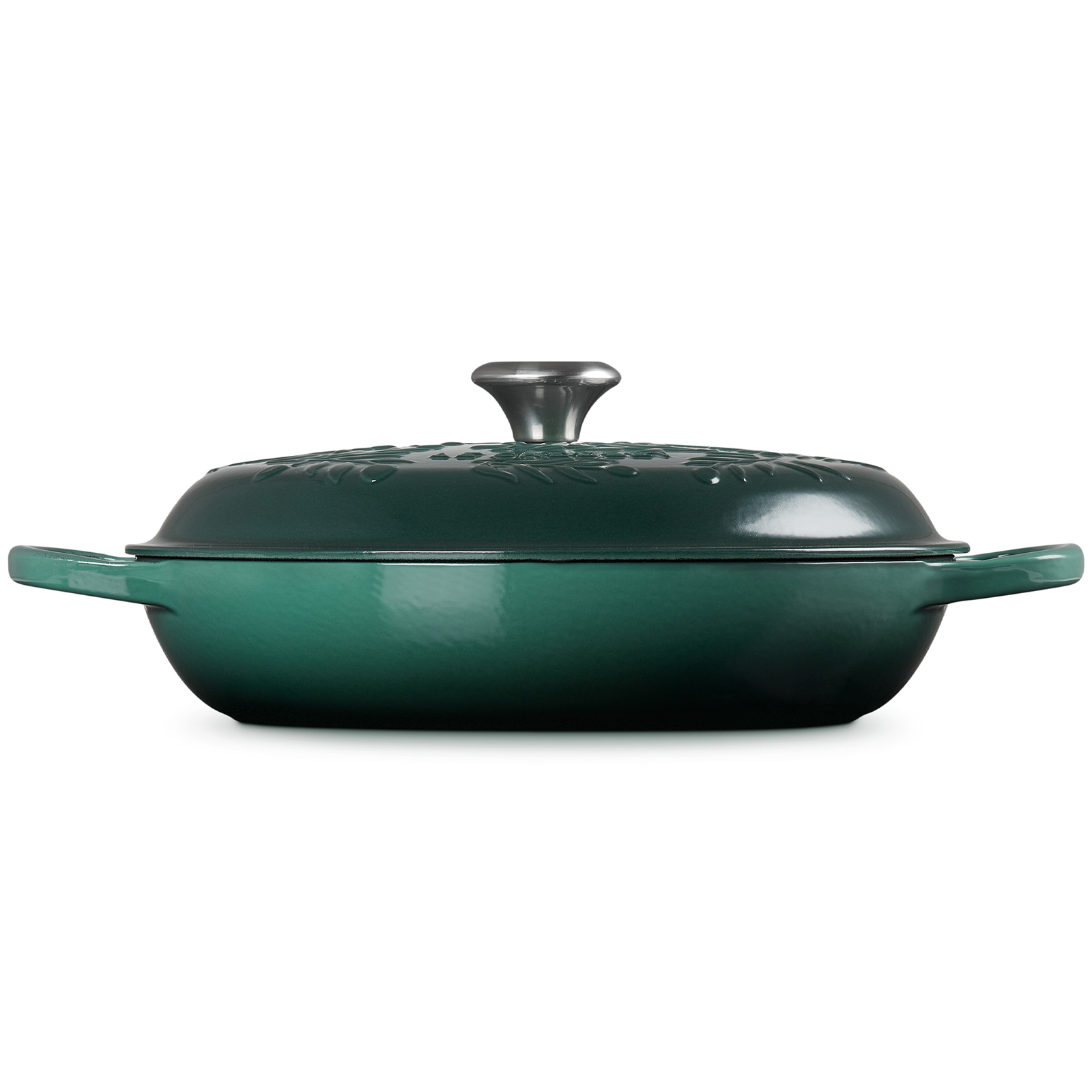 LE CREUSET シグニチャービュッフェ　キャセロール 30cm ネイビー シグニチャー ビュッフェ・キャセロール 30cm オリーブブランチ