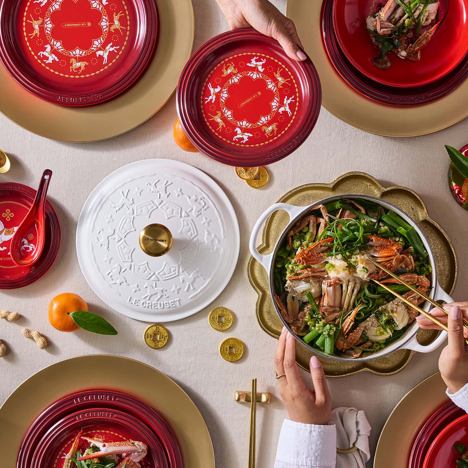 シグニチャー ココット・ロンド ホースレリーフ (ゴールドツマミ) image number 5