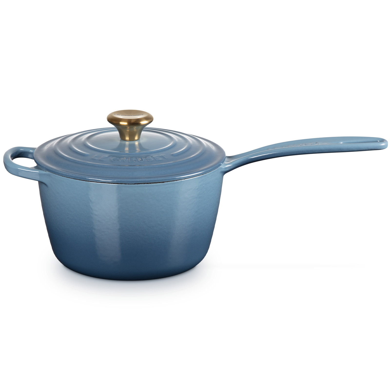 シグニチャー ソースパン 18cm シャンブレー (ゴールドツマミ) | 片手