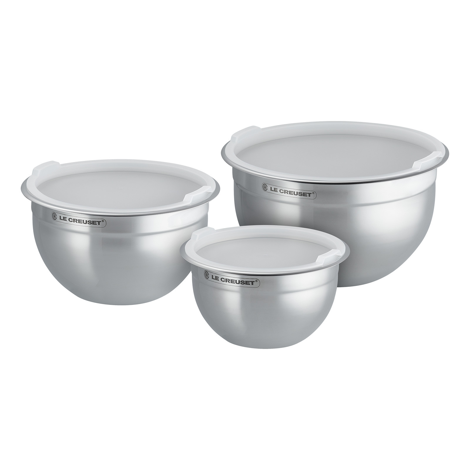 ミキプルーン ステンレス ミキシングボール (フタ付き) (3pcs) | その他 ｜ル