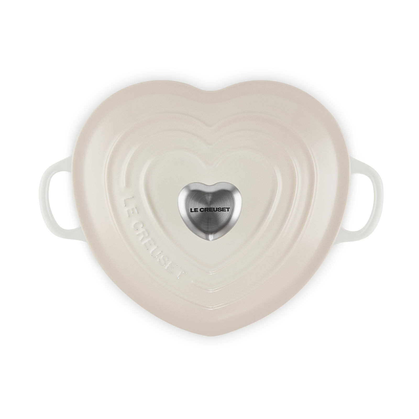 LE CREUSEココット・ダムール ループ メレンゲ（シルバー20cm） ココット・ダムール ループ メレンゲ（シルバーハートツマミ） | 両手