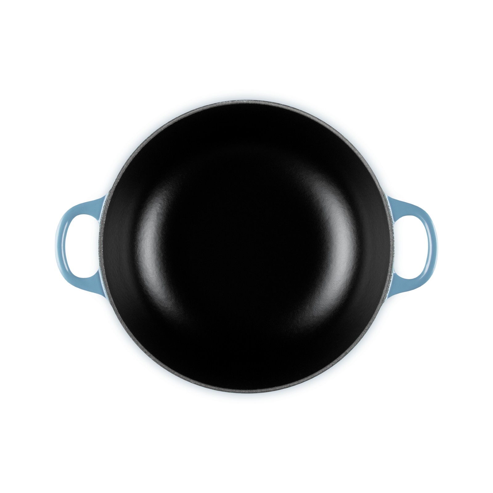 【新品】ル・クルーゼ マルミット 22cm 限定カラー ベリー　ゴールドツマミ マルミット 22cm シャンブレー (ブラックマットホーロー