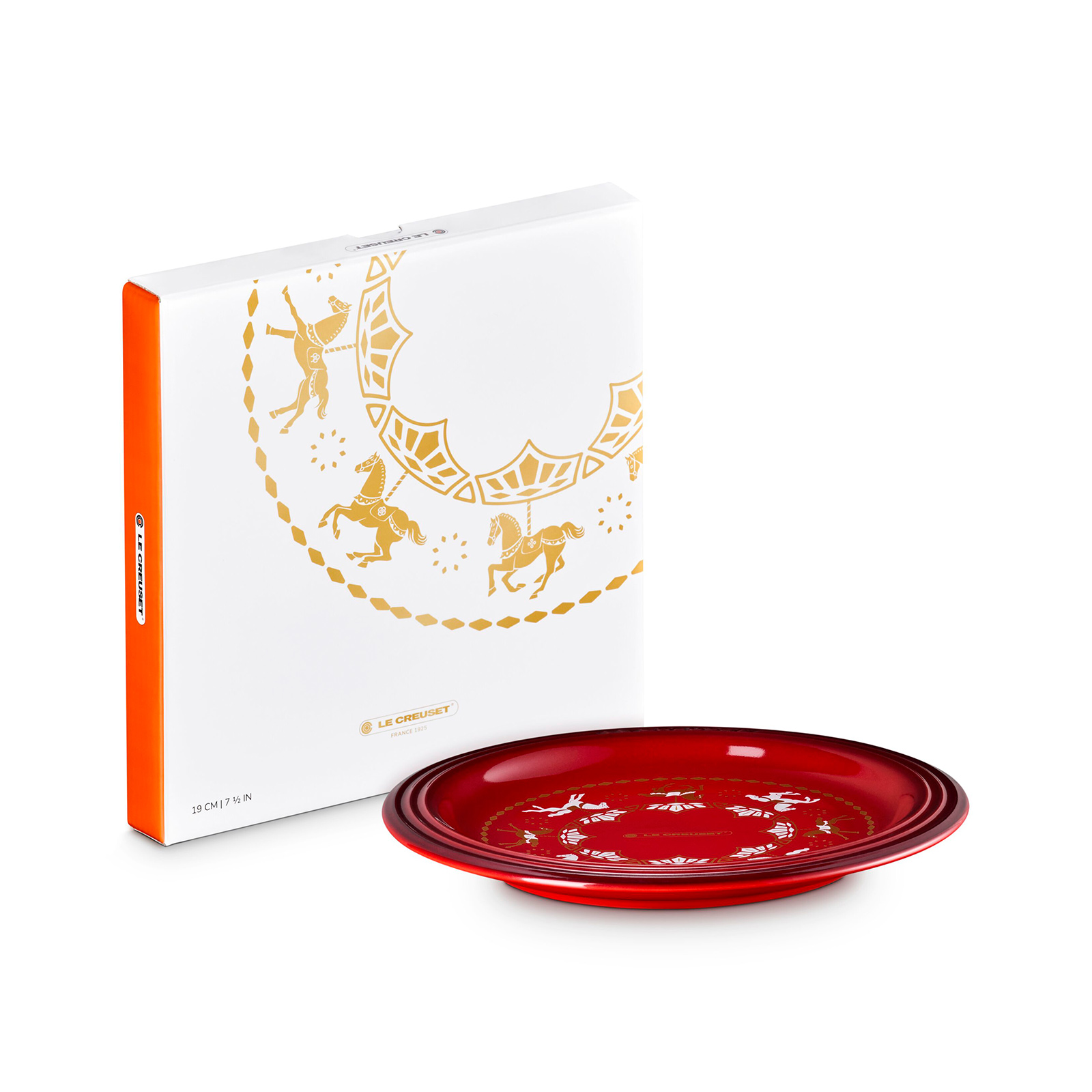 レジェ・プレート 19cm ホース デカール チェリーレッド