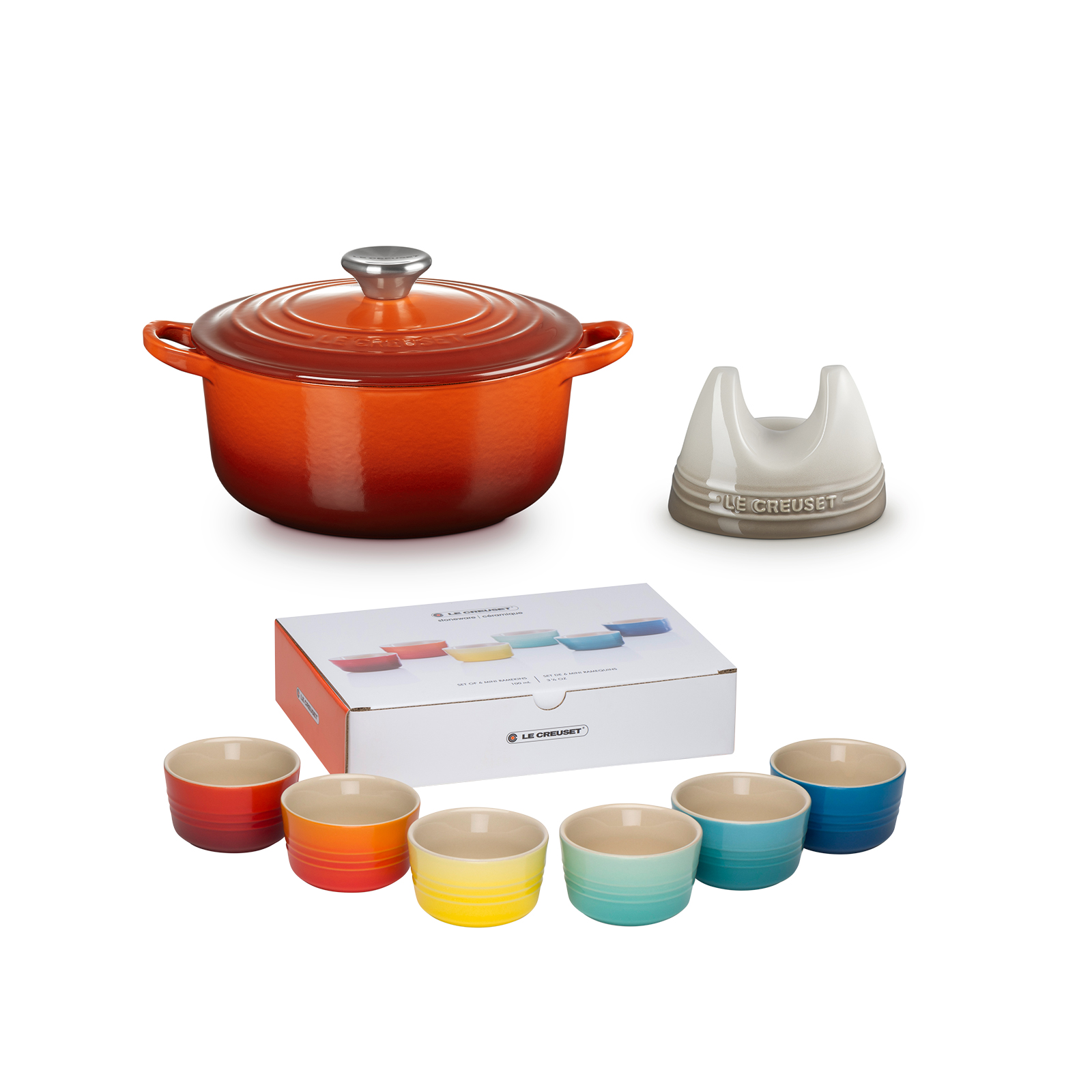 ★新品未使用★ LE CREUSET ココット・ロンド20cm ココット・ロンド 20cm カイエン セット | 両手鍋 ｜ル・クルーゼ（Le