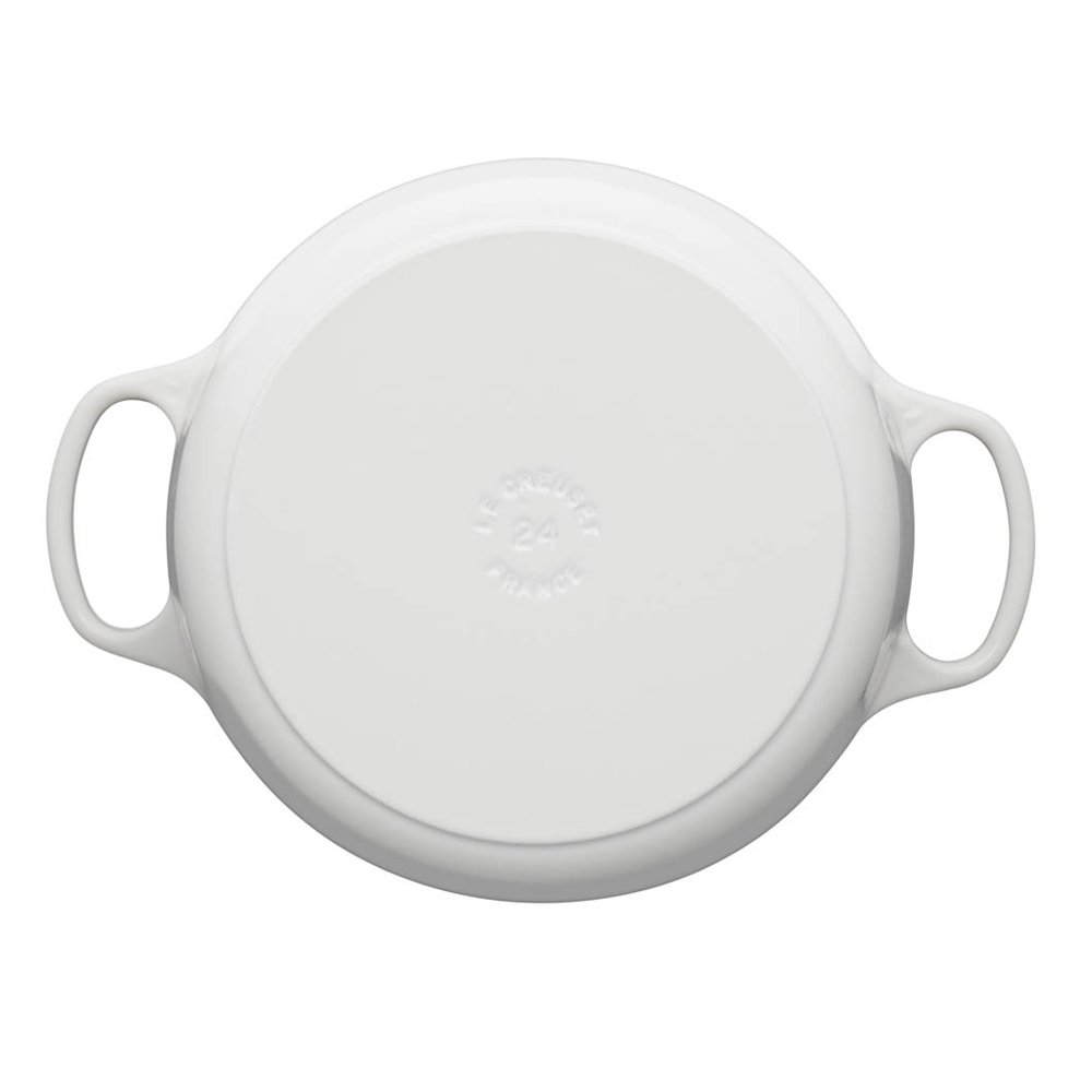 シグニチャー ココット・ロンド 24cm マーブルホワイト