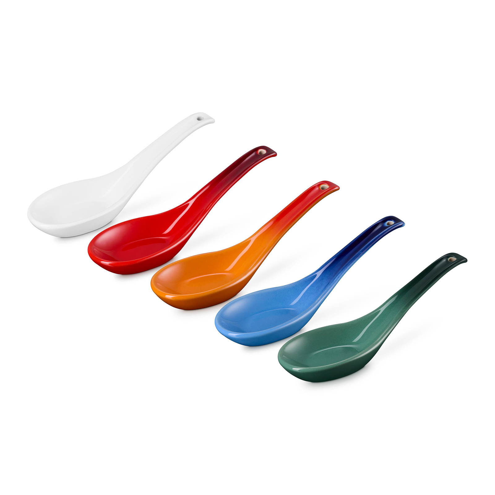 ルクルーゼ チャイニーズスプーン レンゲ 海外限定 レンゲ (5本入り) レインボー | その他 ｜ル・クルーゼ（Le Creuset）公式