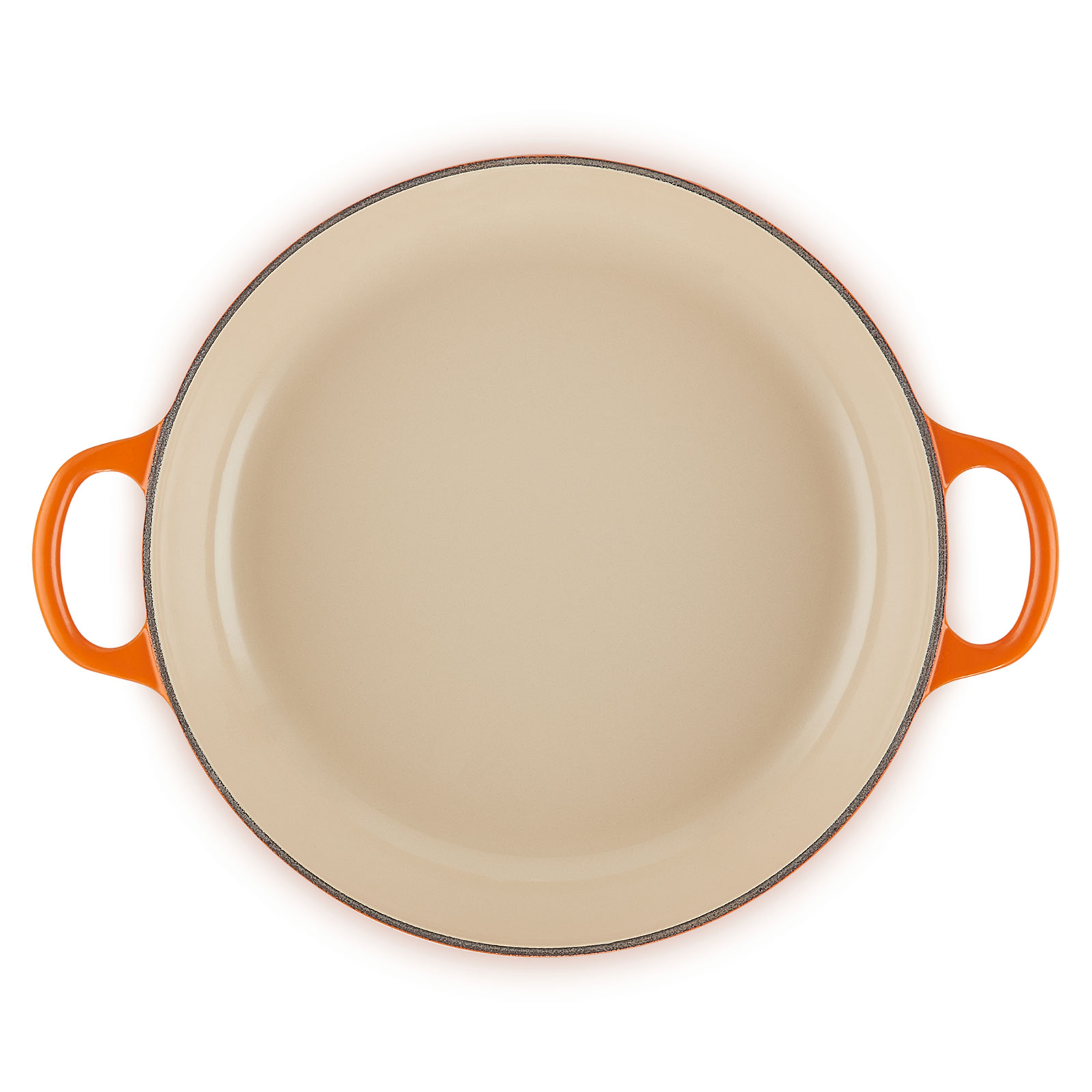 ビュッフェ・キャセロール 26cm オレンジ (ブラックツマミ