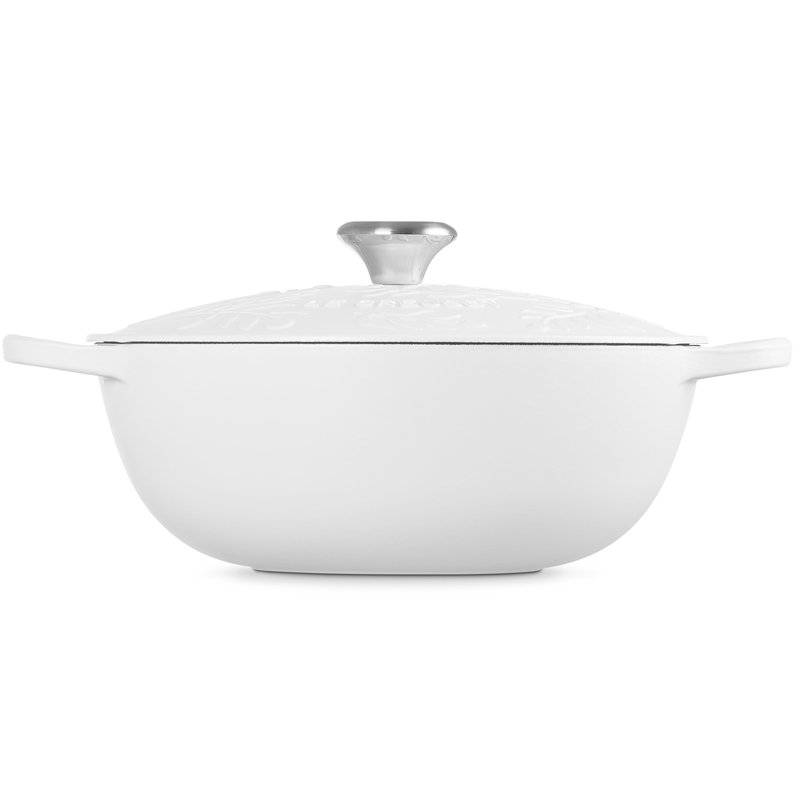 ルクルーゼ マルミット 28cm フルールレリーフ コットン ルクルーゼ