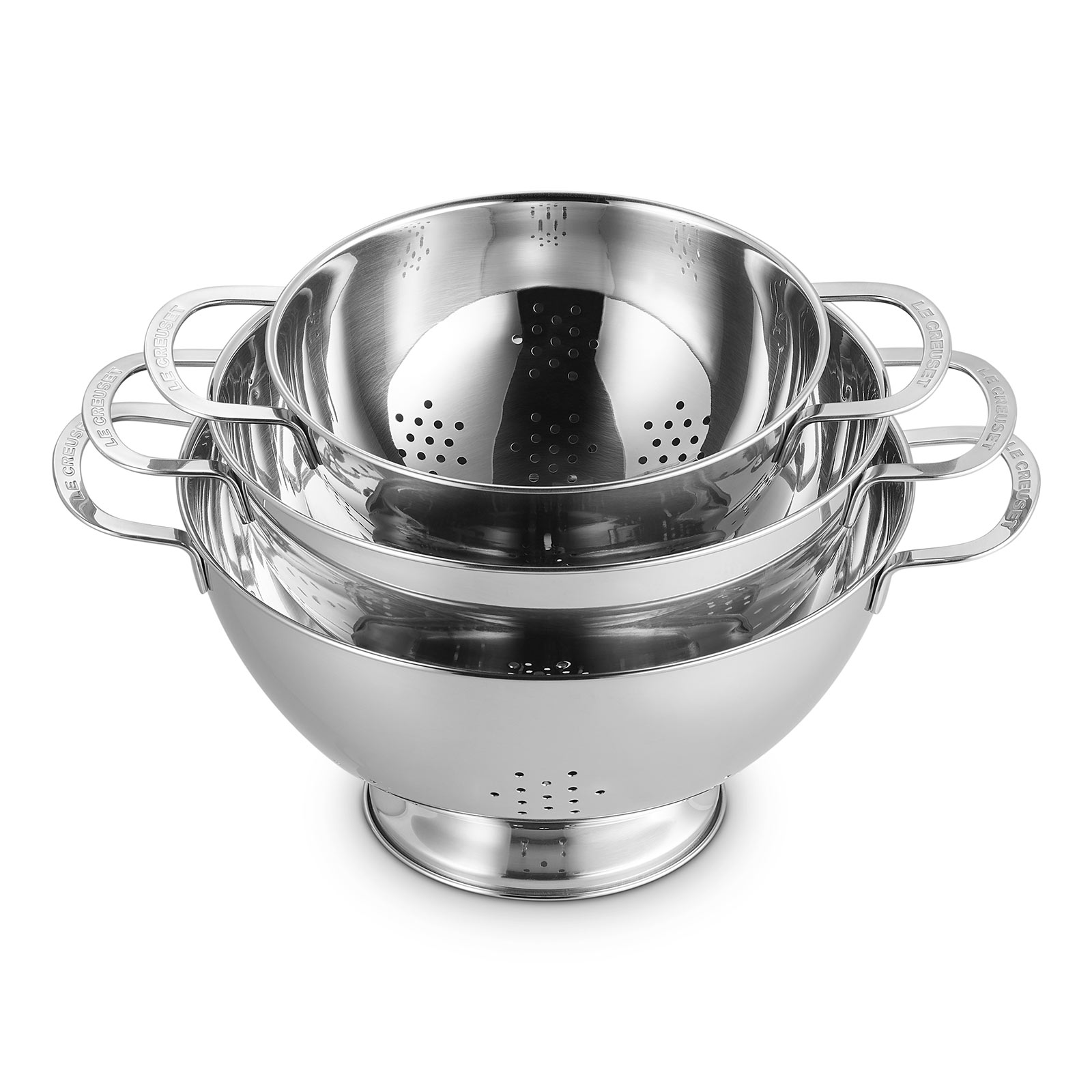 ル・クルーゼ ステンレス製 コランダー 3個セット 【公式通販】