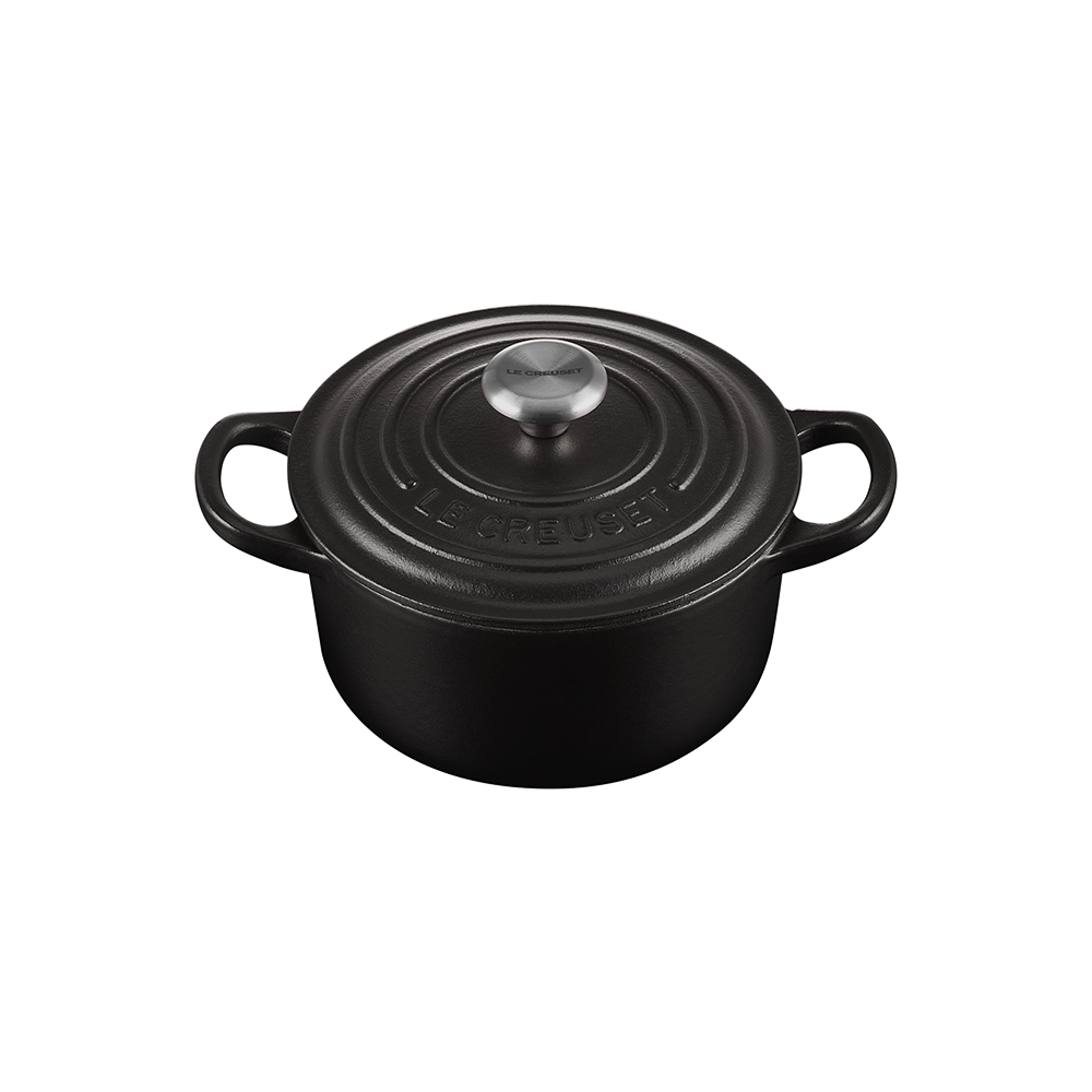 LE CREUSET　シグニチャーココット ロンド マットブラック　14cm シグニチャー ココット・ロンド 14cm マットブラック (ブラックマット