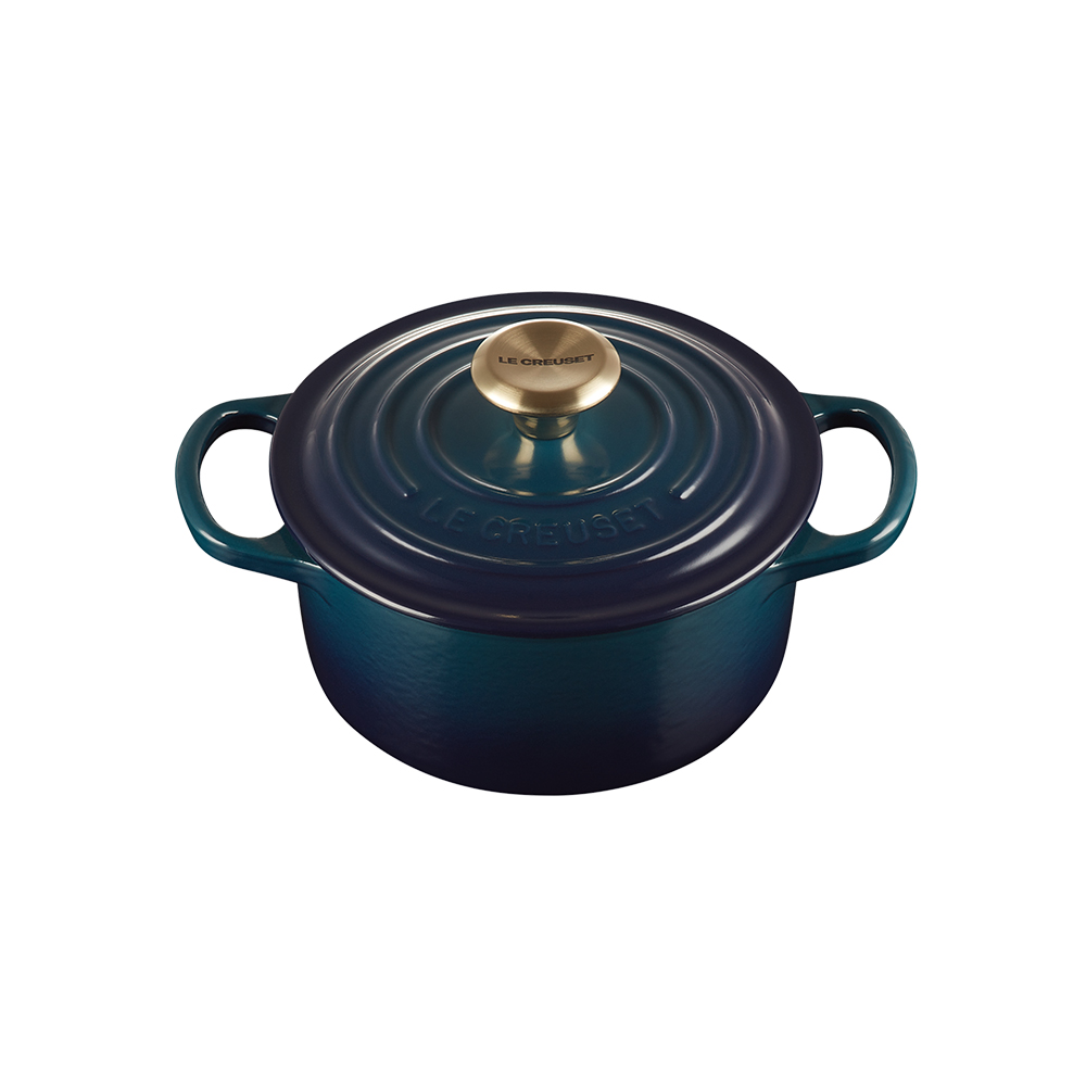 LE CREUSET １６センチ鍋ココット 人気カラーブラック シグニチャー ココット・ロンド 16cm マットブラック (ブラック