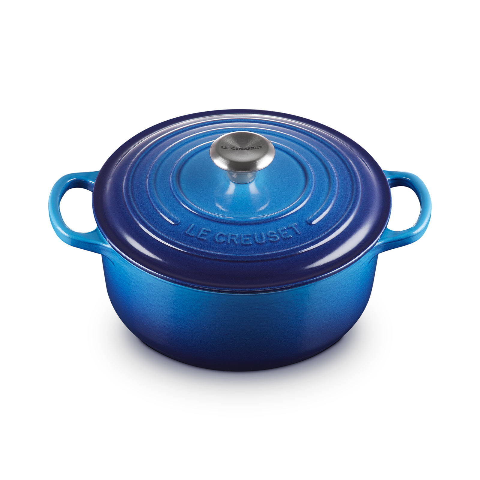 シグニチャー ココット・ロンド 20cm アズールブルー (シルバー