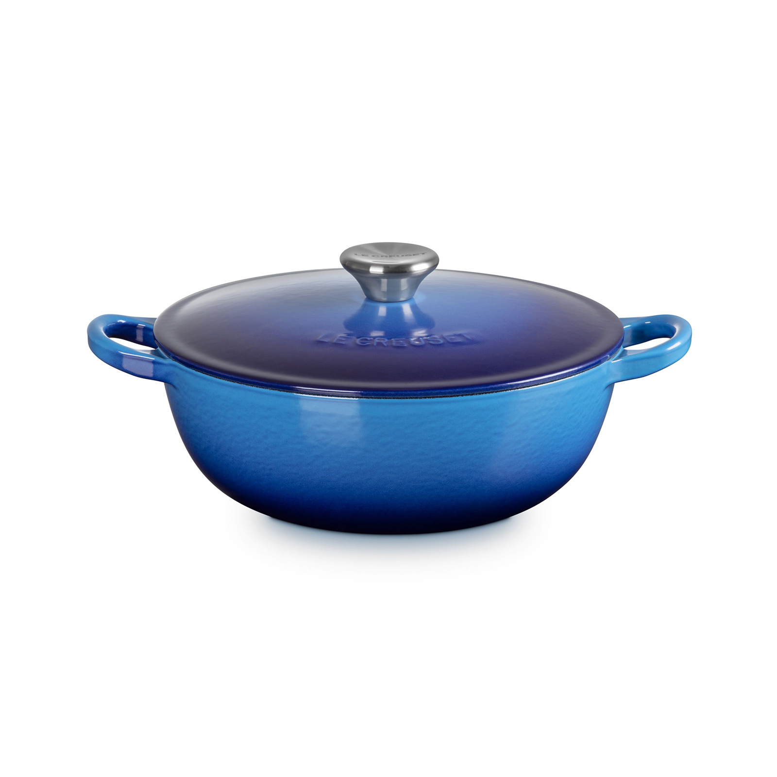 レア　LE CREUSET ミッドナイトブルー 両手鍋　ラメ レア LE CREUSET ミッドナイトブルー 両手鍋 ラメ Amazon.co.jp